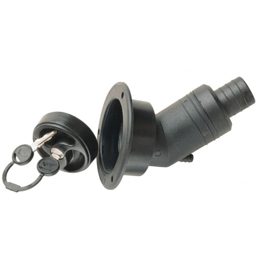 Coupelle de remplissage d'eau Zadi avec bouchon à clé pour camping-car et fourgon aménagé