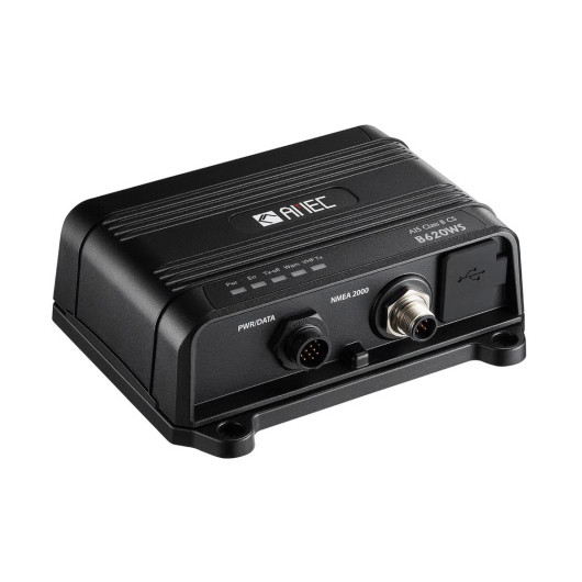 Transpondeur AIS avec splitter VHF et Wi-Fi B620WS Amec Classe B 2W | Emetteur & récepteur AIS | Vue de côté