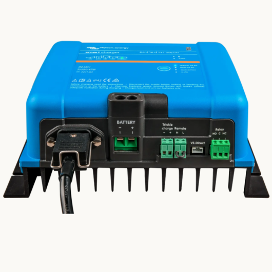 Chargeur Phoenix Smart IP43 24V 16A Victron Energy version 1+1 sorties - connexions électrique