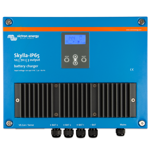 Chargeur Skylla 3 sorties 12V 70A Victron Energy - façade
