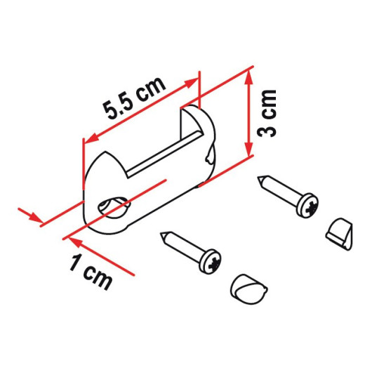 Accessoire et équipement pour bateau & camping-car : FIAMMA Kit fixation organizer, crochet de fixation pour rangement.