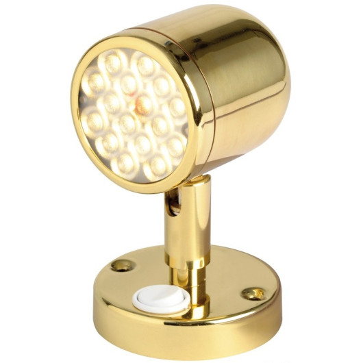 Applique à led laiton Osculati éclairage orientable pour bateau de plaisance ou fourgon aménagé