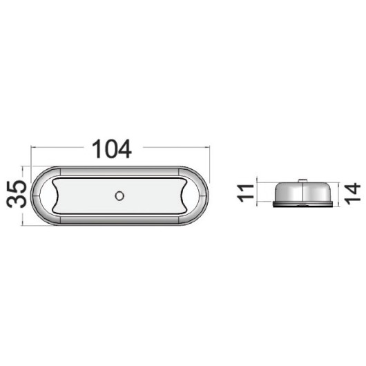 OSCULATI Eclairage led compact étanche équipement bateau | dmensions