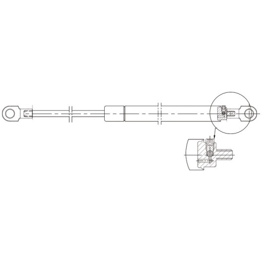 Vérin inox Osculati à puissance variable | Vérin & compas | Emplacement valve