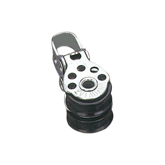 petite poulie inox 17 mm cordage 5 mm bateau.