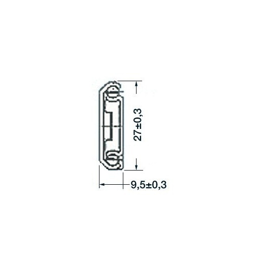 OSCULATI Coulisseau inox 350 mm
