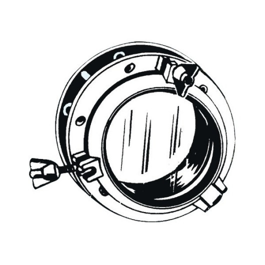 Hublot rond en nylon ø220 mm | Hublot & panneau de pont | Equipements pour le bateau & fourgon