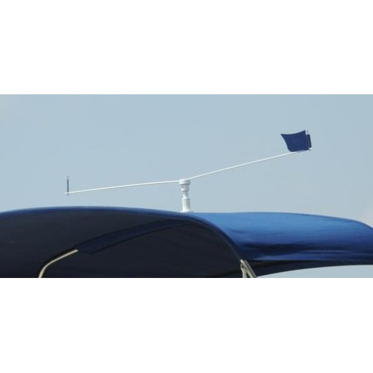 Support tube inox Stopgull -fixation pour dispositif anti-oiseau de bateau - bimini
