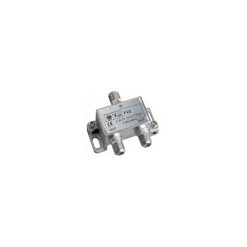 TechniSat Répartiteur 2 Voies Large Bande Avec Passage CC – Compatible DiSEqC & TECHNROUTER