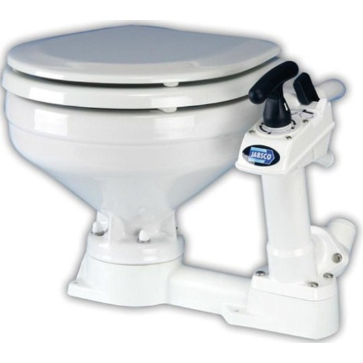 WC Twist'n'lock compact JABSCO - un WC marin manuel pour bateau à cuve porcelaine