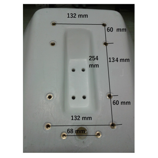 Siège pilote fixe Osculati | Siège & fauteuil pilote de bateau semi-rigide coque open ou timonier | dimensions