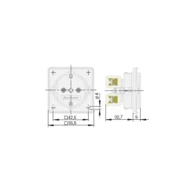 BERKER Prise USB double integro montage 12V sur bateau et caming-car