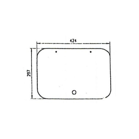 Couvercle verre plan de cuisson EK 2000, CE99 - DOMETIC