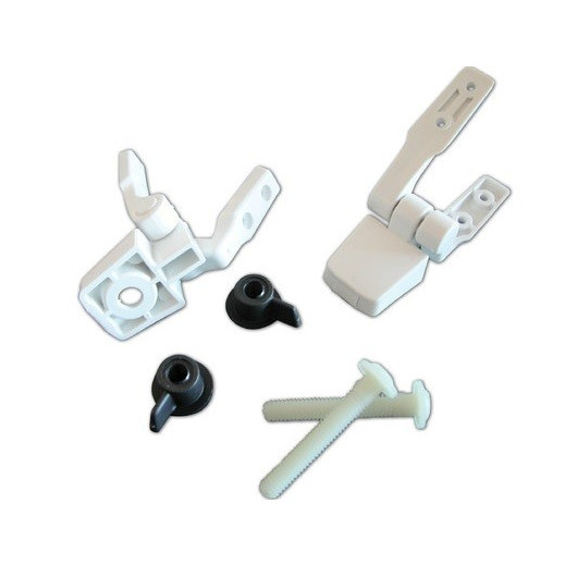 Kit charnières WC Twist'n'Lock Compact (la paire) JABSCO - pièces détachées pour toilettes de bateau