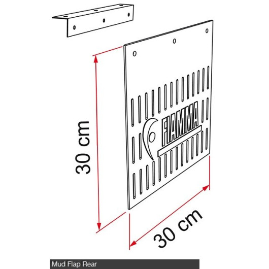 Mud Flap FIAMMA - garde boue bavette pour roue de fourgon aménagé Ducato