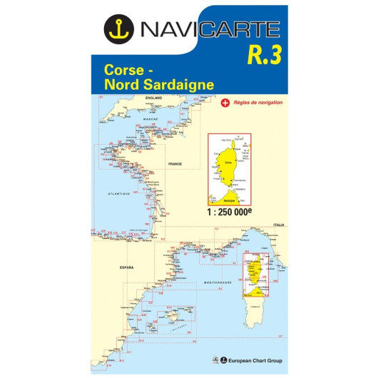 NAVICARTE Routière Corse, Nord-Sardaigne R3