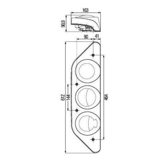 HELLA Feux arrières Caraluna Modular chromés