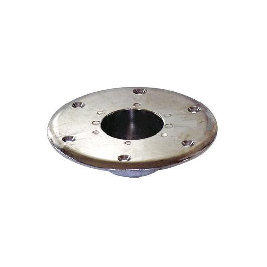 Coupelle pied de table | support pied de table intérieur chromé ou noir pour van et fourgon aménagé | encastrée