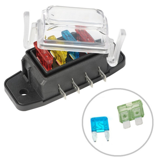 Boîte à fusible étanche Osculati 4 à 10 fusibles | Électricité embarquée 12V/24V bateau, van aménagé | ATO