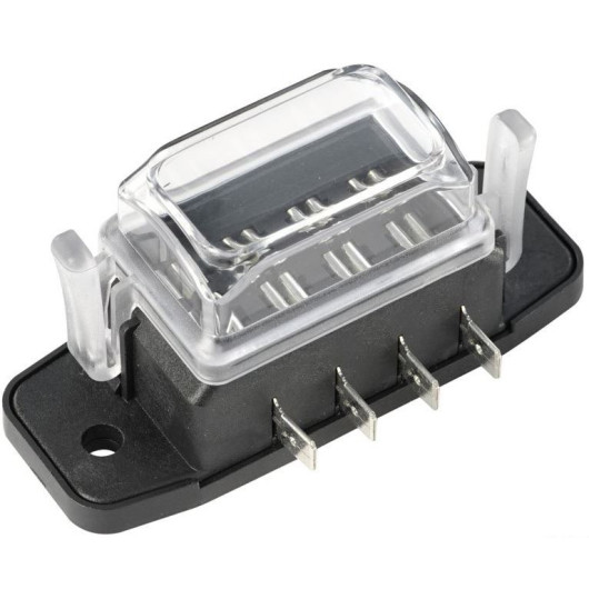 Boîte à fusible étanche Osculati 4 à 10 fusibles | Électricité embarquée 12V/24V bateau, van aménagé | 4 fusibles