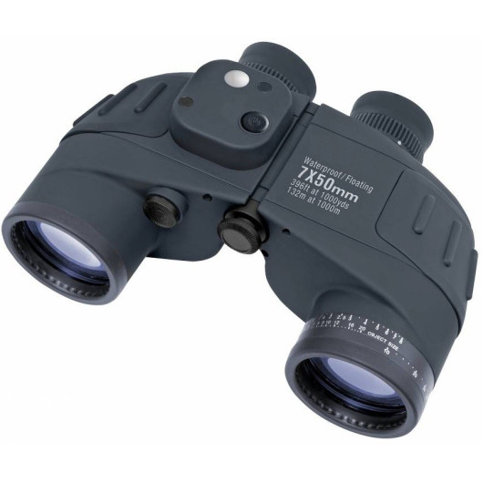 Binocolo Marino Sea Nav 7x50 Con Bussola | Impermeabile E Galleggiante | Reticolo Telemetro | Prisma BAK-4 - 2