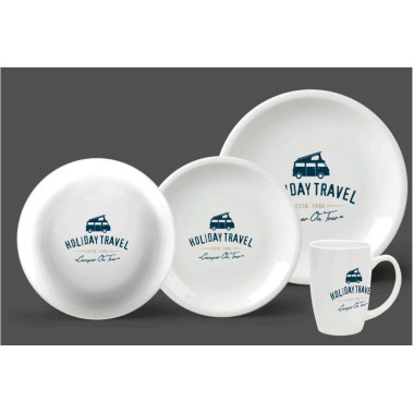 Set De Vaisselle Camping Mélamine Pour Enfants « Charlie And Friends » - 5 Pièces