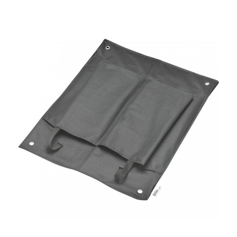 Tapis De Selle Equipad Velours Noir Complet Avec 3 Cales Par Poche