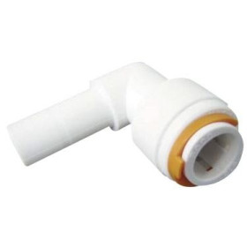 Raccord coudé PER 12 mm femelle/mâle | Pour angle à 90° dans circuit d’eau en van et bateau