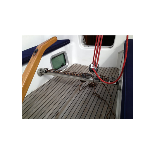 Barre d'écoute amovible BARTON - rail pour GV dans cockpit du bateau démontable