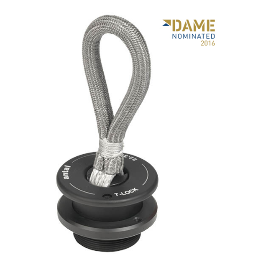 T-Lock 2200 Kg Antal | Cadène & pontet | accastillage de pont amovible avec dyneema de voilier régate