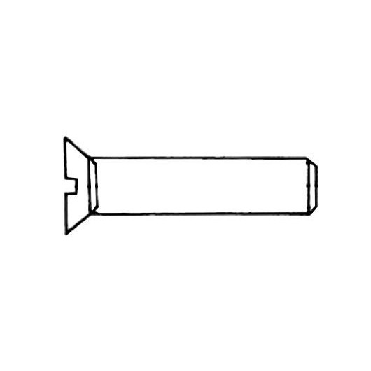 Vis inox A4 Marinox tête fraisée fendue 10 mm pour bateau ou camping-car | Visserie marine acier inoxydable | Dimensions