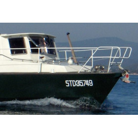 EUROMARINE - Chiffre adhésif blanc 4 cm pour bateau