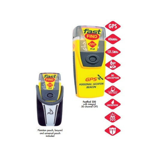 Balise PLB MCMURDO FastFind 220 | Balise personnelle simple sans (RLS) | Spécifications