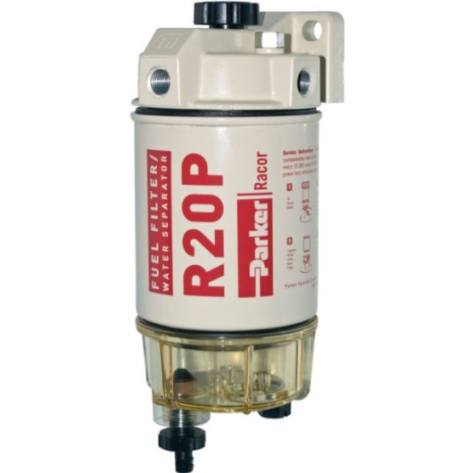 RACOR filtre complet gasoil 114l/h, filtre de rechange et vis de purge.