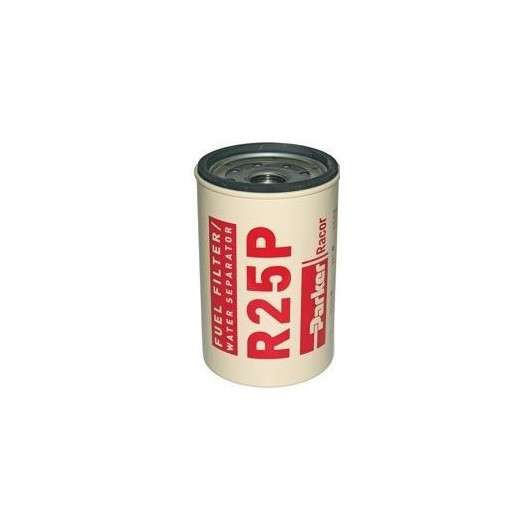 RACOR filtre complet gasoil 170l/h, cartouche R-25-P DE RECHANGE ET VIS DE PURGE.