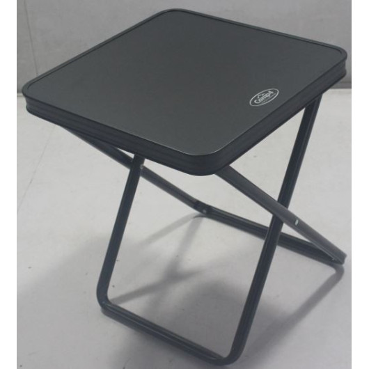 Tabouret avec tablette CAMP4 - siège de camping compact pliant pour van, fourgon & camping-car