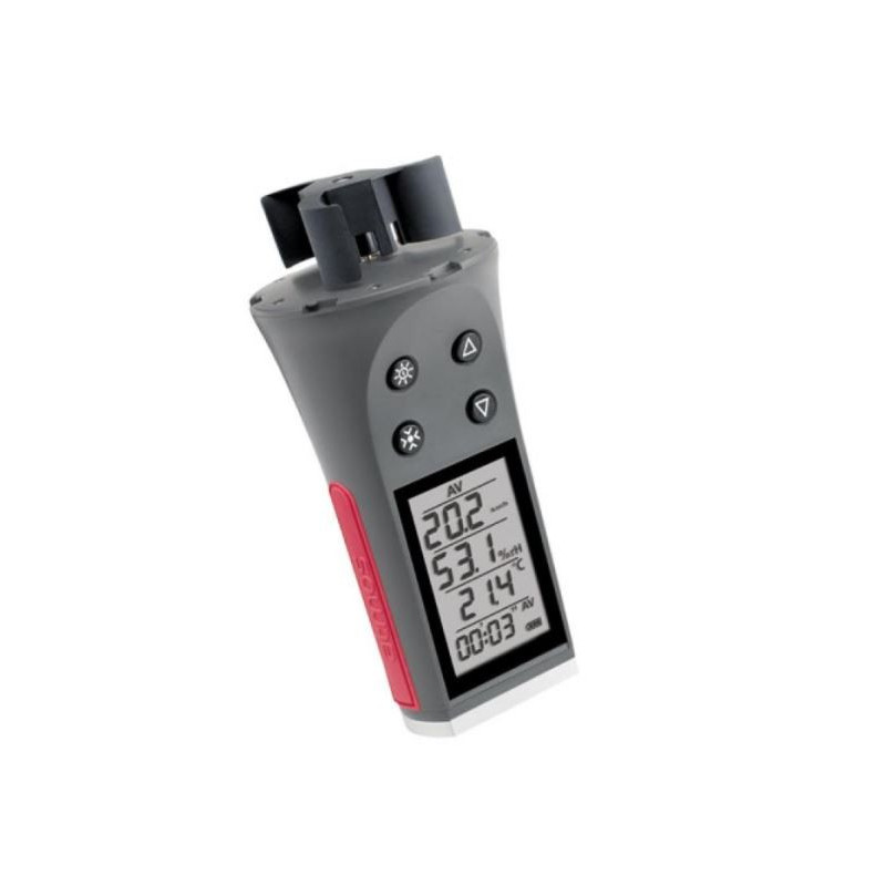 La Crosse Technology Anémomètre à Main WS9500 - Mesure Vent, Température, Refroidissement Éolien