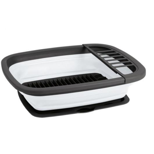 Home Zone Living Petit Égouttoir à Vaisselle Pliable de Longueur Réglable avec Porte-Usten... | Home Depot Canada