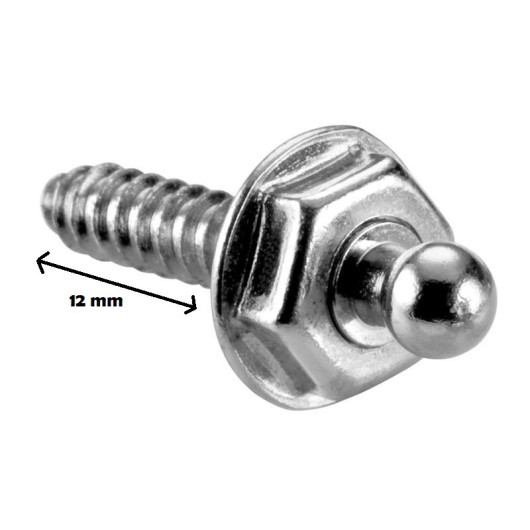 LOXX Attache mâle 12 mm avec vis autotaraudeuse