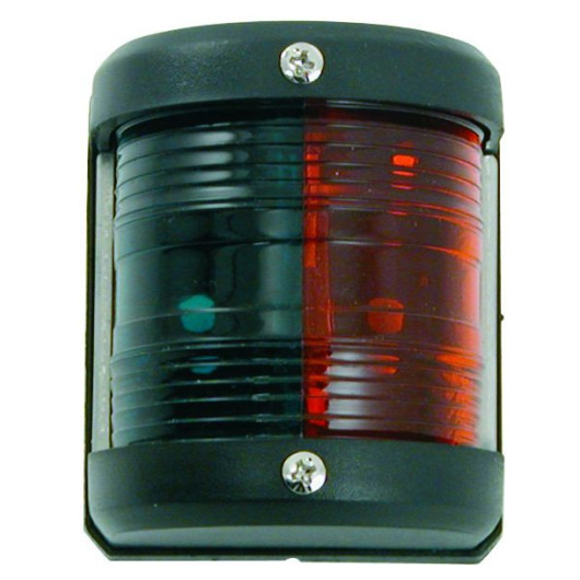 Equipement feux de navigation pour bateau : EUROMARINE Feu bicolore vert et rouge 225° -12 mètre.