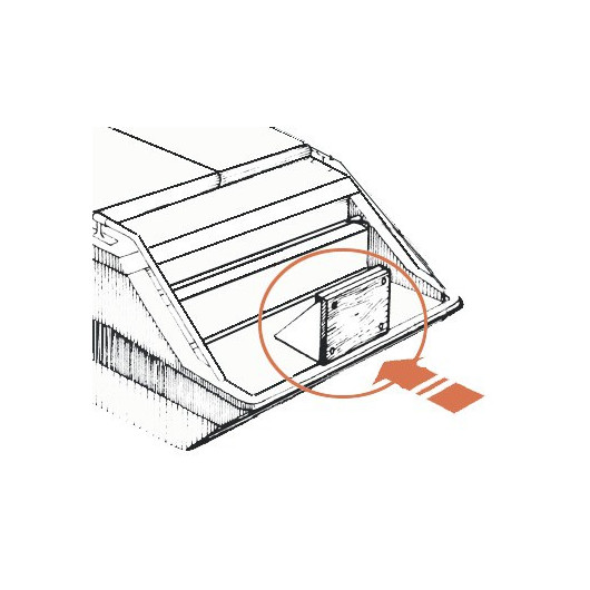 OSCULATI Chaise fixe pour plate-forme horizontale avec châssis inox