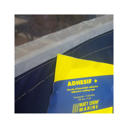 MATT CHEM Adhésif + bande d'étanchéité transparente