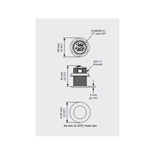 AIRMAR Sonde B60DT 600 W