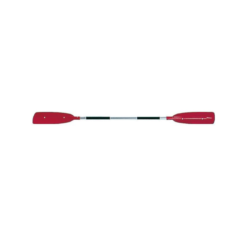 Pagaie Double Pour Paddle, Kayak, SUP Ou Canoë - Aluminium Et PVC, Longueur 126 Cm - Noire