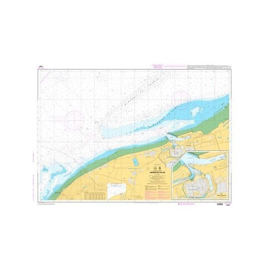 Shom Carte 7258L Pliée Abords de Calais