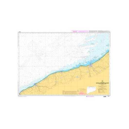 Shom Carte 7417L Pliée Abords de Fécamp et de Dieppe - Du Cap d'Antifer à Dieppe