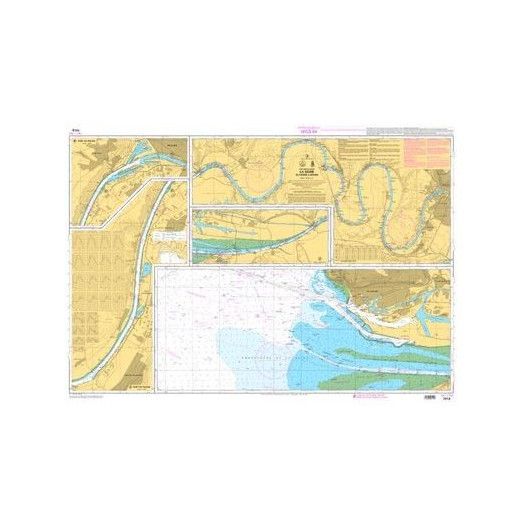 Shom Carte 7419L Pliée La Seine - Du Havre à Rouen