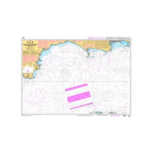 Shom Carte 6940L Pliée De Start Point à The Needles - Dispositif de Séparation du Trafic au large des Casquets