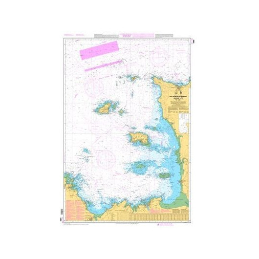 Shom Carte 6966L Pliée Des Héaux-de-Bréhat au Cap Lévi