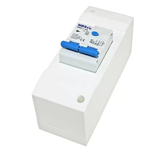 Coffret avec interrupteur différentiel 30 mA NBSe - Réseau électrique 230 V pour fourgon aménagé, bateau et camping-car